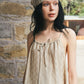 Summer Garden Slip Dress-Linen Beige