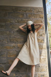 Summer Garden Slip Dress-Linen Beige