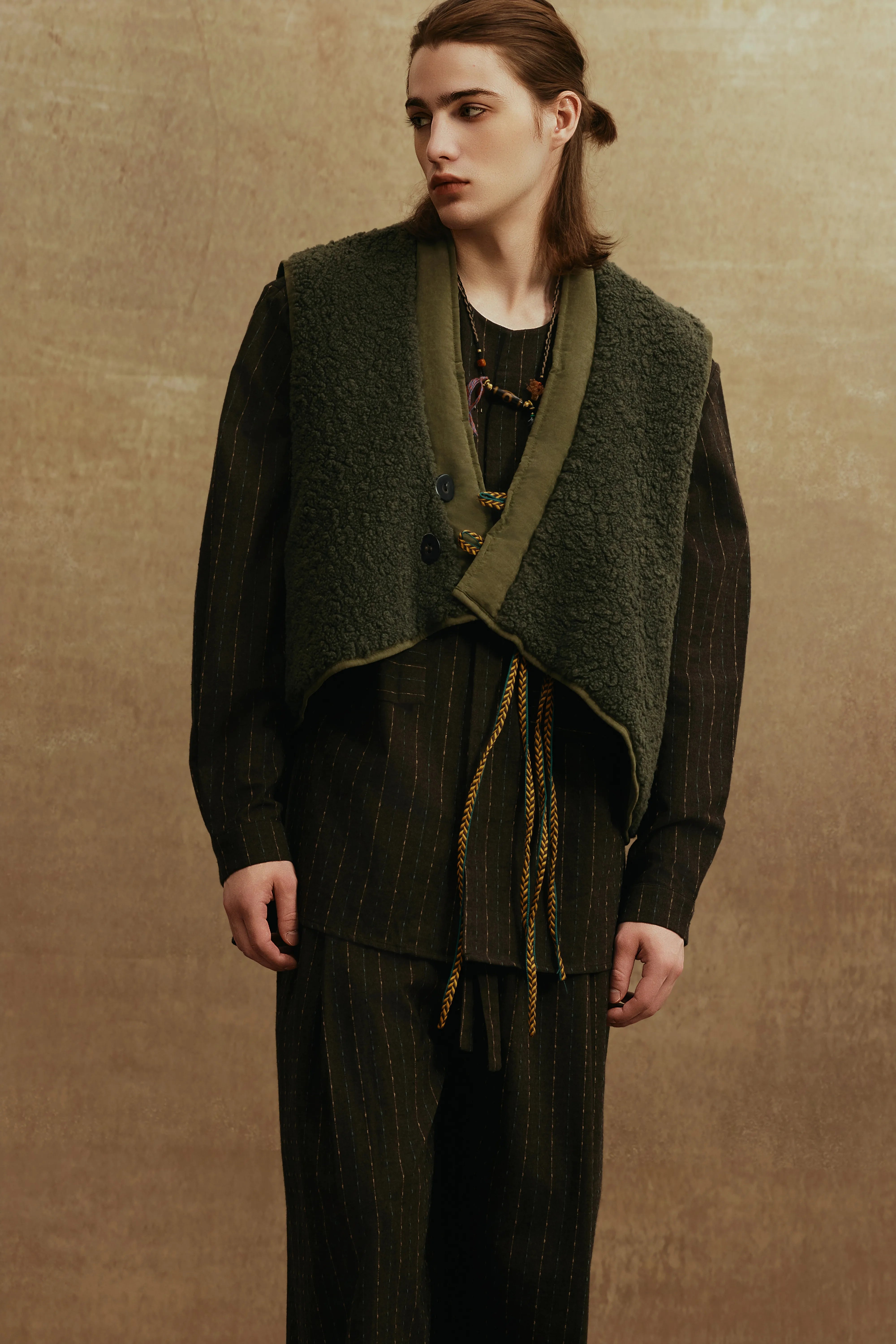 2-Side Moss Green Vest | 500FP Down Thermal Women's Winter