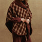 Quilted Cashmere Plaid Cape