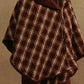 Quilted Cashmere Plaid Cape