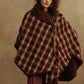 Quilted Cashmere Plaid Cape