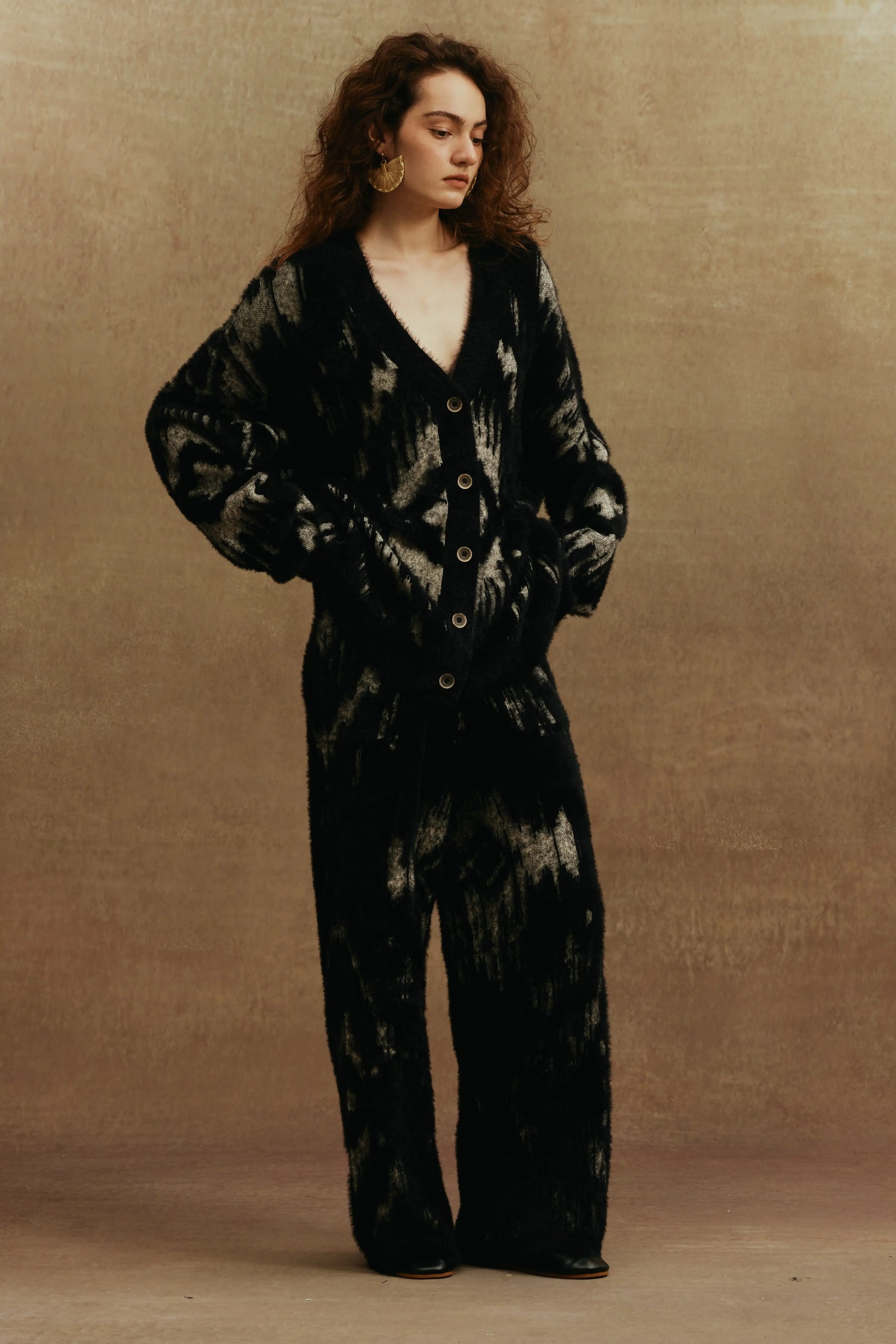 Luxury Cotton Couples Set | Thermal Ribbing & Flared Legs