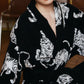 Tiger Essence Robe-Obsidian Stripe