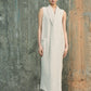 Robe Cacoon en Lin Tonalité Coquillage