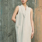 Robe Cacoon en Lin Tonalité Coquillage