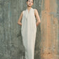 Robe Cacoon en Lin Tonalité Coquillage