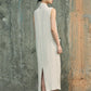 Robe Cacoon en Lin Tonalité Coquillage