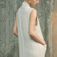 Robe Cacoon en Lin Tonalité Coquillage