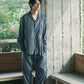 Blaues Strandpyjama-Set Indigo-Farbe 