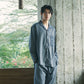 Blaues Strandpyjama-Set Indigo-Farbe 