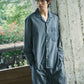 Blaues Strandpyjama-Set Indigo-Farbe 