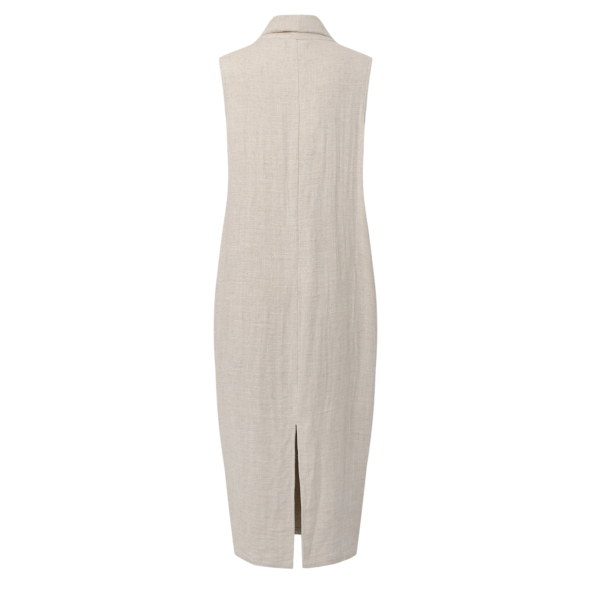Shell-Toned Linen Cocoon Dress CICADAHOME Shell-Toned Linen Cocoon Dress CICADAHOME