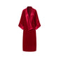 Crimson Silk Velvet Loungewear Set – Slip Dress & Robe